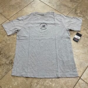 New Balance Life in‎ Balance Since 1906 Graphic T Shirt Mens Small Gray
